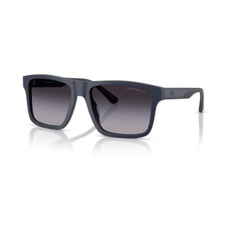 Emporio Armani Sunglasses, male, Blue, Size: 57 MM Square Sunglasses