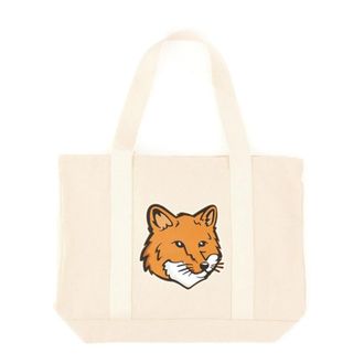 Maison Kitsun&eacute; Fox Head Print Bag