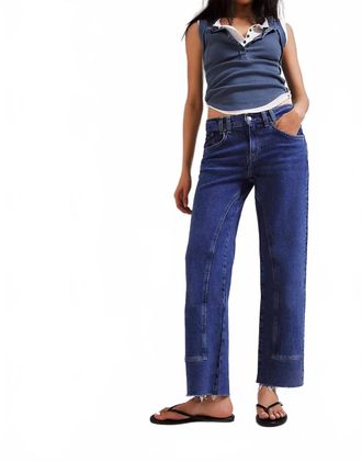 Free People Risk Taker Mid-Rise Straight Jeans In Be Bold