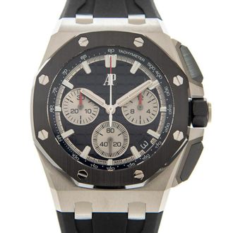 Audemars Piguet Pre-owned Audemars Piguet Royal Oak Offshore Chronograph Black Dial Mens Watch 26420SO.OO.A002CA.01