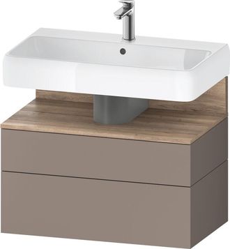 Duravit Qatego Mueble Bajo Lavabo, 1 Extra&iacute;ble Y 1 Caj&oacute;n, - Duravit
