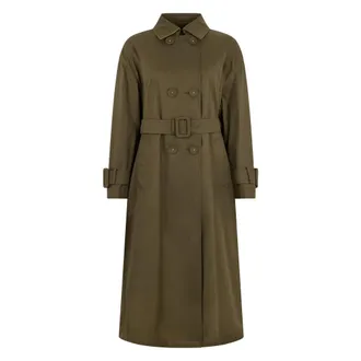 Herno Trench Coats, female, Green, Size: XS Long Trench Coat