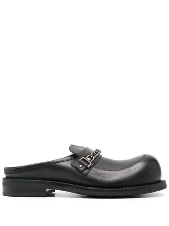 Martine Rose Mules con dettaglio a catena - Nero