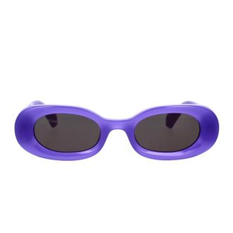 Off-white Purple Oval Sunglasses Amalfi Style