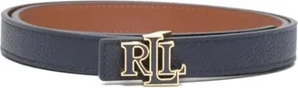Ralph Lauren Rev LRL 20 Riem Skinny - Dames - Riemen - Blauw - XS - Leer - Accessoires