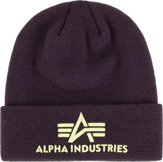 Alpha Industries Skim&uuml;tze ALPHA INDUSTRIES 3D Beanie, Damen, Gr. onesize, lila (plum), Obermaterial: 100% Polyacryl, M&uuml;tzen Skim&uuml;tze