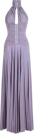 Elisabetta Franchi Kleedjes, Dames, Paars, XL, Polyester, Red Carpet Dress