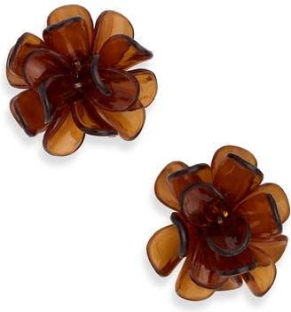 Nordstrom Rack Floral Stud Earrings in Brown at Nordstrom Rack
