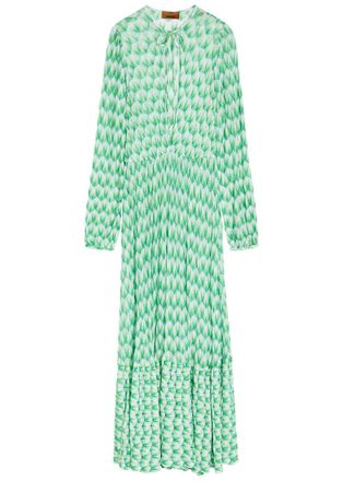 Missoni Fine-knit Maxi Beach Dress - Green - 42 (UK10 / S)