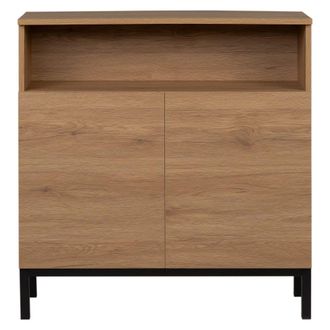 Kenay Home Consola efecto madera natural 30 cm x 80 cm