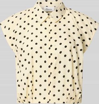 MY ESSENTIAL WARDROBE Regular Fit Bluse im Allover-Look Modell Nada in Ecru, Gr&ouml;&szlig;e 36