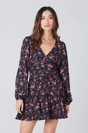 Saltwater Luxe Clemente Top Women Multi Floral Tiered V-Neck Boho JDM1027