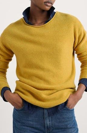 Seasalt Cornwall Fruity II Merino Wool Blend Sweater in Knit Melange Hay at Nordstrom Rack, Size 14 Us / 18 Uk