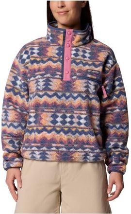 Columbia Helvetia II Printed Cropped Half Snap Fleecepullover f&uuml;r Damen | bunt