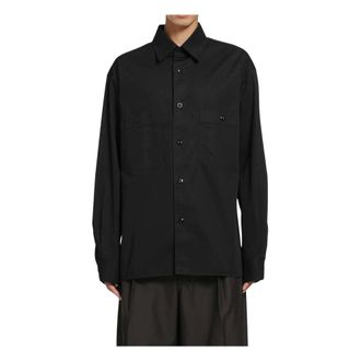 Christophe Lemaire Camisa de Dos Bolsillos - Shirts - Hombre - Negro - XL