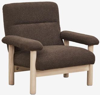Sklum Sklum - Sill&oacute;n En Madera De Fresno Tapizado Bernia