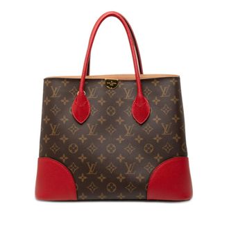 Louis Vuitton Brown Red Color Pvc Leather Handbag Tote Bag (Pre-Owned)
