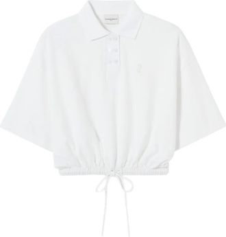 Claudie Pierlot blouse met trekkoord - Wit