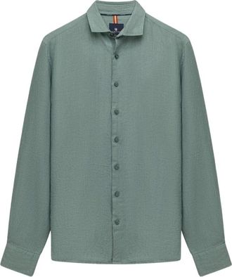 State of Art Heren, Overhemden, Groen, Maat: 3XL Linnen