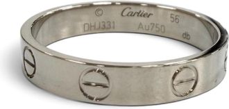 Cartier White Gold White Gold (18K) Band Ring (Pre-Owned)