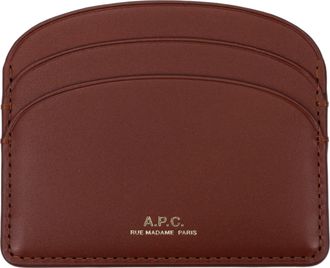 A.P.C. Frauens Dokumentenhalter aus braunem Leder