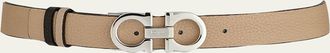 Ferragamo Gancini-Buckle Reversible Leather Belt