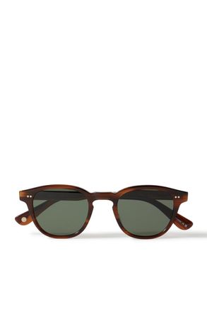 Garrett Leight Evan Round-Frame Acetate Sunglasses