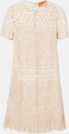 La DoubleJ Abito corto Lacey in cotone macram&eacute;