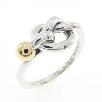 Tiffany & Co. Yellow Gold (18K) Silver 925 Band Ring (Pre-Owned)
