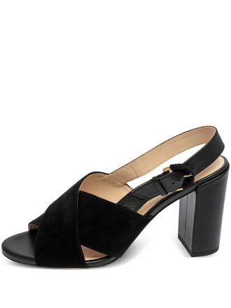 Tod's pre-owned 90mm slingback sandals - Black