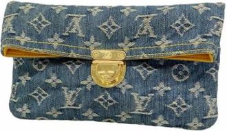 Louis Vuitton Pre-owned Clutches, female, Blue, Size: ONE SIZE Pre-owned Vintage Pouch
