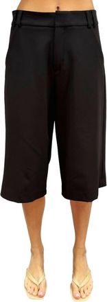 Drew Cally Italian Bi-Stretch Bermuda Pant In Black