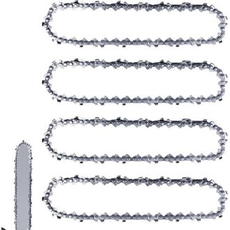 OEM Juego De 4 Cadenas Para Motosierra, 25 Cm 3/8 Lp, 40 Eslabones De Transmisi&oacute;n, 1,3 Mm, Cadenas Anti-retroceso Compatibles Con Einhell Gc-lc 18/25 Li Y