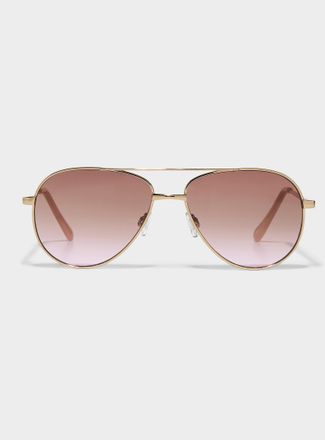 Simons Womens Jackie aviator sunglasses