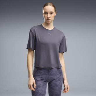 Puma T-shirt CLOUDSPUN dal taglio morbido da donna, Abbigliamento, Grigio, XXS