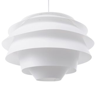 Beliani L&aacute;mpara Colgante Blanca 170 Cm Con Forma Abstracta De Flor Pantalla Moderna Luz Difusa Congo