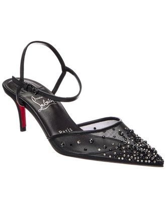 Christian Louboutin Logo Leather Pump
