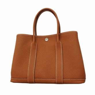 Herm&egrave;s Gold Negonda Leather Tote Bag (Pre-Owned)