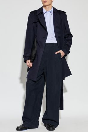 Burberry Shirt With Striped Pattern, Mens, Blue