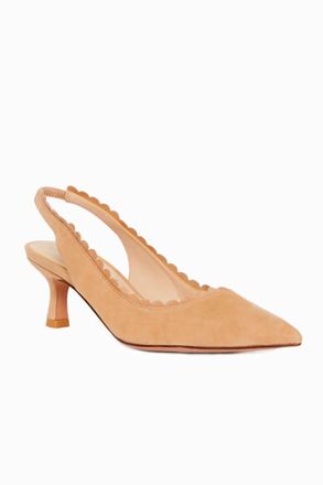 Pelle Moda Womens Kelsa Low Heel In Latte