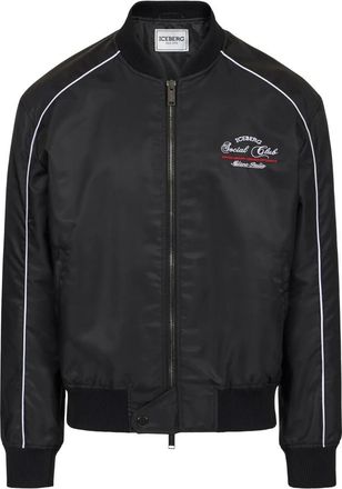 Iceberg Comfort Fit Jas - Heren - Bomber jackets - Zwart - M - Nylon - Jassen