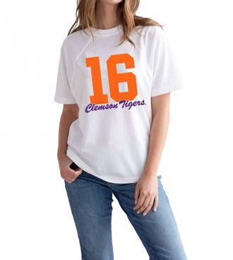 Chicka-D Run It Back Raglan Top In White