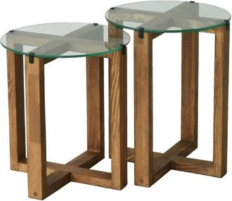 Dmora Mesa De Caf&eacute; Dlangell, Mesa De Centro Baja, Revistero Para Sof&aacute;, Estante De La Sala De Estar, 40x40h50 Cm, Nuez - Dmora