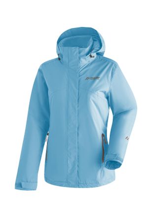 Maier Sports Regenjacke MAIER SPORTS Metor Therm Rec W, Damen, Gr. 36, aquablau, 100% Polyester (recycled), Rundhals, Jacken Regenjacke, warme Damen Jacke mit Kapu
