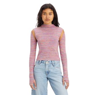 Levi's Dames Jupiter Kabelgebreide Trui (Roze)