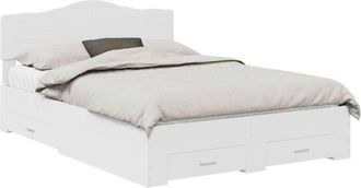 vidaXL Estructura De Cama Con Caj&oacute;n 140 X 190 Cm Madera De Ingenier&iacute;a Vidaxl