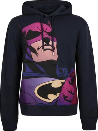 Lanvin Gedrukte hoodie - Heren - Hoodies - Blauw - M - Katoen - Hoodies & sweatvesten