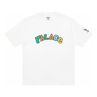 Palace X WWE SS23 Logo T-Shirt White P22TS460