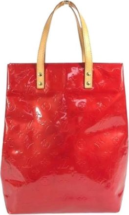 Louis Vuitton Pre-owned Tote Bags, female, Red, Size: ONE SIZE Pre-owned Monogram Vernis Tote Bag