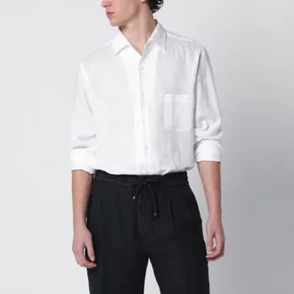 Loro Piana White linen shirt